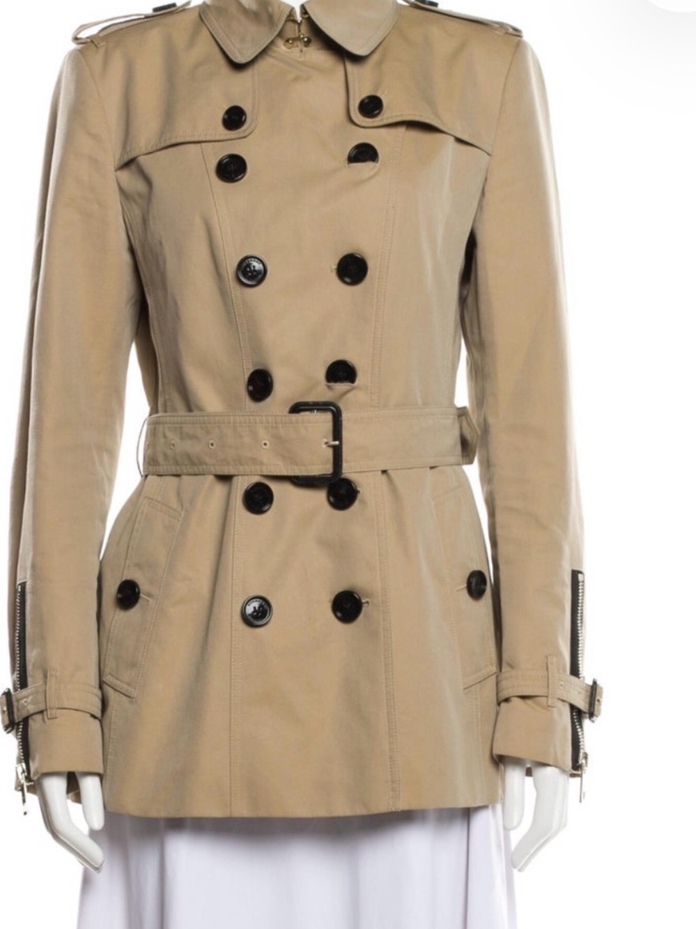 Burberry London Sandringham Trench Utility Jacket Beige - Size 40 /US 10